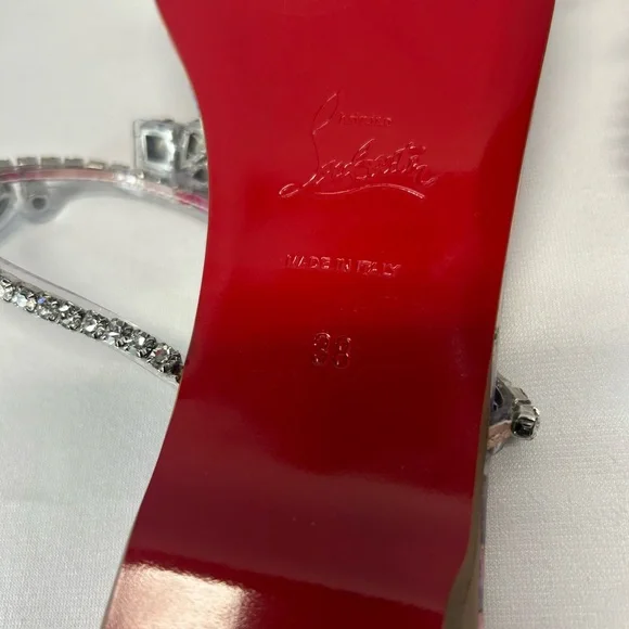 Christian Louboutin Just Queenie Mules Pvc - Picture 8 of 8